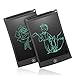 NEWYES 8.5 Inches LCD Writing Tablet Set of Two with Lock Function Office Whiteboard Bulletin Board Kitchen Memo Notice Fridge Board Magnetic Daily Planner Gifts for Kids (Black+Lanyard)