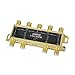 ANTOP ANTENNA 8541719146 8 Way TV Signal Splitter,ANTOP Digital Coax Cable Splitter 2GHz- 5-2050MHz High Performance for Satellite/Cable TV Antenna