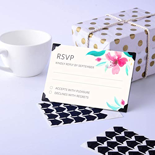 PuTwo Photo Corners, 15 Sheets 516 Pieces Photo Corners Self Adhesive