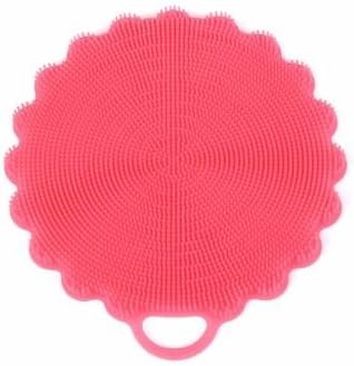 Silicone Multipurpose Cleaning Sponge for Kitchen and Bathroom from KitchenComplete, Uses Include Coasters, Oven Mitts, Easy to Clean, New Technology Cleaning Solution Available Now! (Pink-One)