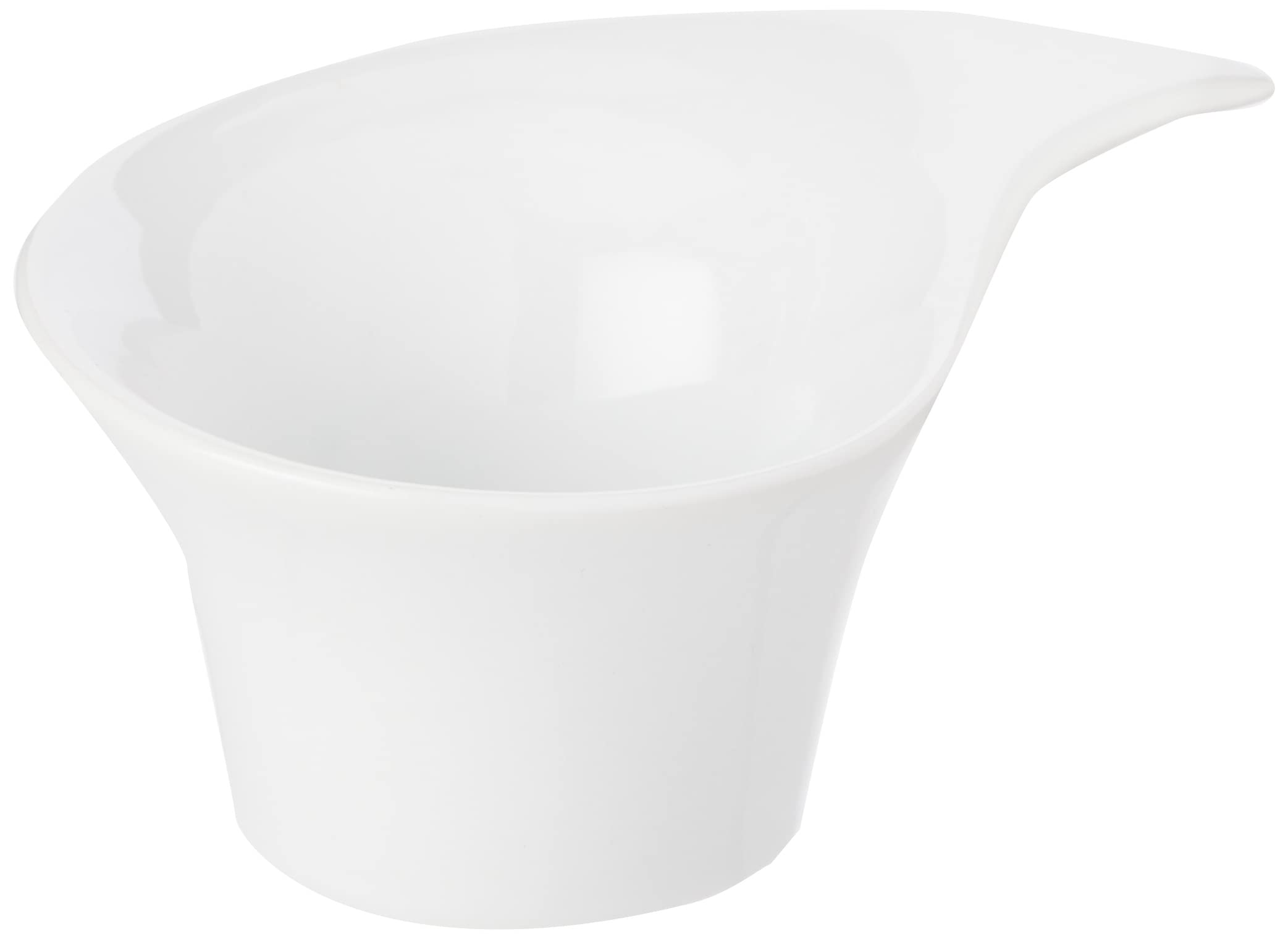 Viejo Valle BOW 0001 Moonlight Swirl Ramekin - Set of 6 - White Porcelain Sauce Pots and Dip Dishes, 1.7oz / 50ml