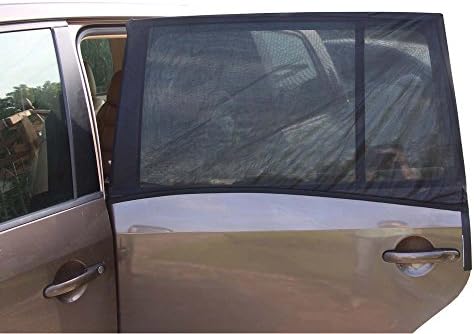 Car Window Curtain Cover Sun Shade Rear Side Window Baby Sun Shade Auto Window Mesh Auto Insect Screen (49.5x21.5)