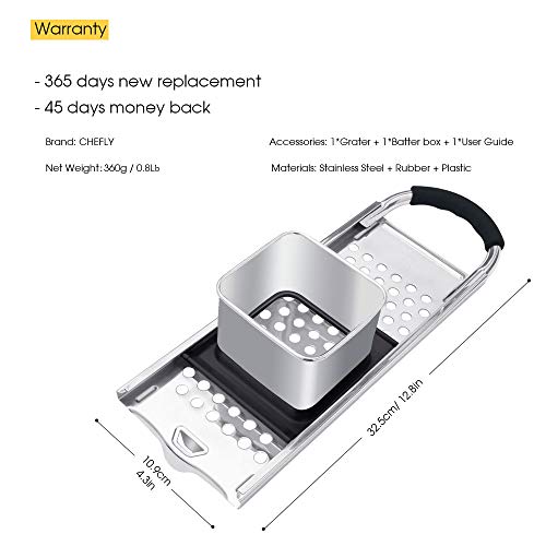 CHEFLY Spaetzle Noodle Maker Spatzle German Dumpling Press Stainless
