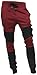 Men's Casual Fleece Jogger Shorts Active Elastic Urban Biker Pants VW4000 (Small, VW5018)