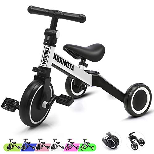 KORIMEFA 3 in 1 Kids Tricycle for 2 Year Old Trike Toddlers Bikes 2 3