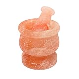 UMAID Himalayan Salt Mortar and Pestle Set Kosher, FDA Certified Food Grade Salt