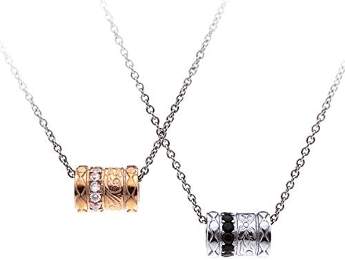 Petit Jewel YU-NA ハワイアンジュエリー ペアネックレス 2個セット ステンレス 316L メンズ レディース カップル プレゼント バレル