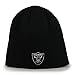 Oakland Raiders Black Skull Cap - NFL LA Cuffless Beanie Knit Hat