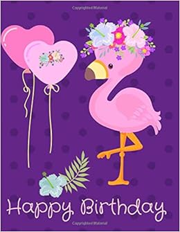 Happy Birthday Cute Personalized Festive Flamingo Happy Birthday