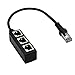 RJ45 Female 1 to 3Port Female Socket Adapter Interface, Gedun RJ45 Network Splitter Adapter, Ethernet Cable 8P8C Extender Plug, for Cat5, Cat5e, Cat6, Cat7 LAN Ethernet Socket Connector Adapter
