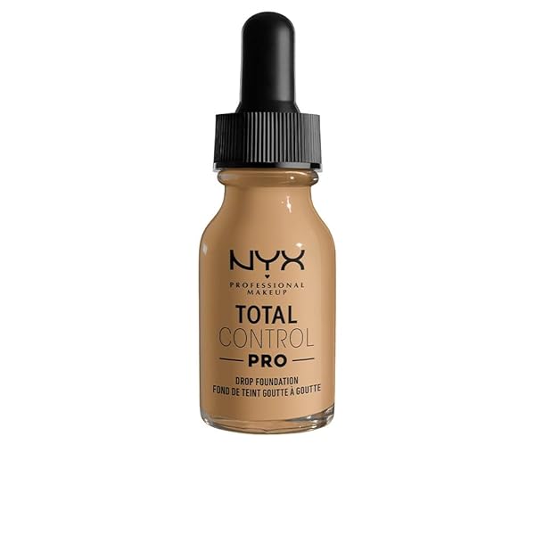 NYX PROFESSIONAL MAKEUP TOTAL CONTROL PRO DROP FOUNDATION, SKIN-TRUE BUILDABLE COVERAGE – BEIGE