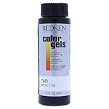 Redken Color Gels Permanent Conditioning Hair Color for Unisex, No. 7AB Moonstone, 2 Ounce