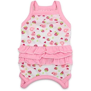 DroolingDog Small Dog Girl Clothes Dog Shirts Pet Dress for Small Dogs Girl, Small, Pink