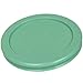 Pyrex 7202-PC 1 Cup Green Round Plastic Replacement Lid - 6 Pack - Original Genuine Pyrex - Made in the USA