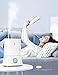 TaoTronics 26dB Quiet Humidifiers for Bedroom, 4L Ultrasonic Cool Mist Humidifier, 12-50 Hours, Easy to Clean, Nano-Coating, 360° Nozzle, Auto Shut-Off [Upgraded](White)