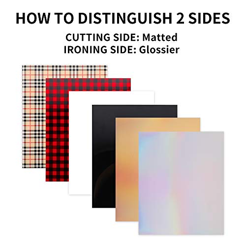 Heat Transfer Vinyl for T-Shirt Christmas Buffalo Plaid Iron On Vinyl Sheet PU HTV Bundle with Tweezers Assorted Colors Works with Cricut and Other Cutters -12’’X10’’-12PCS