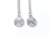 bff necklace,pinky promise necklaces,Pinky Swear Necklace,couples necklace,best friend necklace for 2,His And Hers necklace,collana promessa