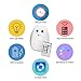 Elfeland Multi-color Cat Lamp with Remote-Children Cute Kitty Cartoon Animal LED Portable Silicone Night Light - 12 Single Colors & 7-Color Breathing Modes - USB Rechargeable (Glamorous Cat)