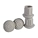 DMI Walker and Cane Replacement Tips for Stability, 1 Inch, Gray, 4 Count