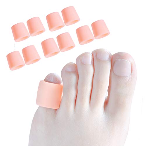 Povihome Toe Protectors, Toe Sleeves Silicone Small Gel Corn Protectors