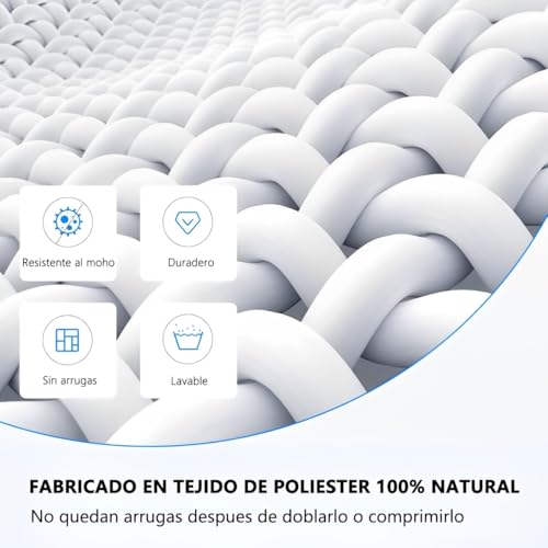 TPOUIDD Visualización de Proyector de 150 Pulgadas, Pantalla de Proyeccion Portátil Plegable HD 16:9, Resistente a Las Arrugas, Apta para Uso en Exteriores, Interiores y Cine en Casa (150)