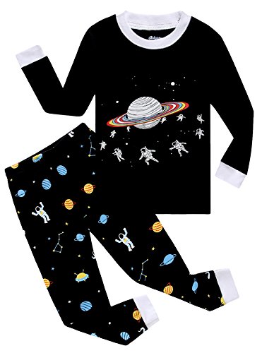 Family Feeling Space Earth Baby Boys Long Sleeve Pajamas Sets 100% Cotton Clothes Toddler Infant Kids 6-12 Months