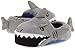 Stride Rite Boy's Light-Up Mouth Shark Slipper, Grey, 13-1 M US Little Kid