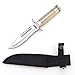 Serrated Blade 8.5 Inch Survival Knife Heavy Duty Stainless Steel with Kit & Sheath