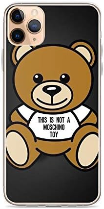 TeeTan Compatible with iPhone 11 Pro Max Case Moschino Bear Artwork Pure Clear Phone Cases Cover