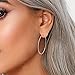 3 Pairs Silver Hoop Earrings for Women- 925 Sterling Silver Big Hoop Earrings for Girls Gifts (30mm/40mm/50mm)
