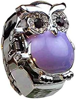 WDQTDY New Hot Creative Fashion Retro Owl Finger Watch Clamshell Ring Watch relogio Feminino Women Clocks Quartz Wrist Analog Hours B30