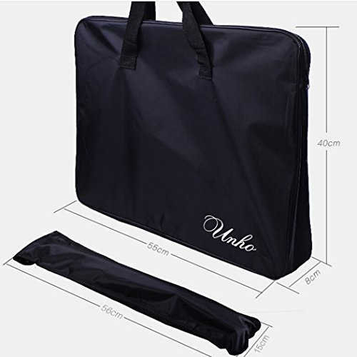 LUVODI Collapsible Music Stand Professional Music Sheet Instrument Books Holder Portable Metal with Carry Bag, Black - Thumbnail 5