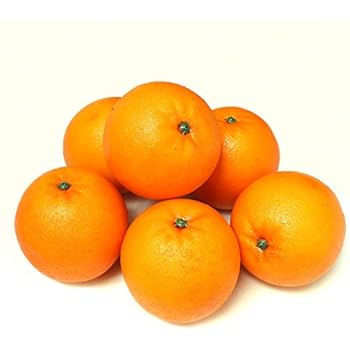 ALEKO 6AFORG Decorative Lifelike Realistic Artificial Fake Fruit Decor Oranges Lot of 6