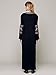 R.Vivimos® Women Cotton 3/4 Sleeve V Neck Side Split Long Dresses + Lining 2 Piece
