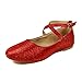 Nova Utopia Toddler Little Girls Dress Ballet Flat Shoes (Size 9-4)