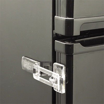 Clear or White Fridge Guard Refrigerator Door Latch Baby Safety Child Lock 61207