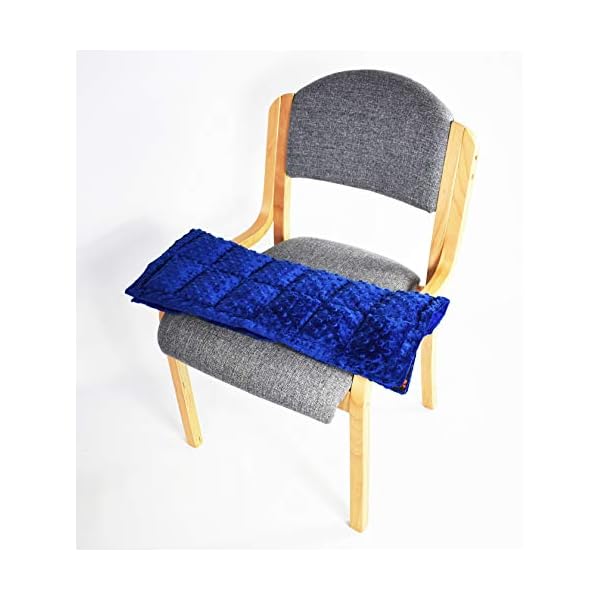 Tactile Snuggly Weighted Lap Pad for Autism, ADHD & Sensory Integration (Blue) Autism Supplies