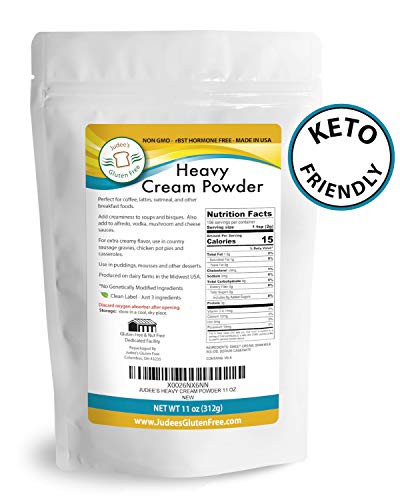 Heavy Cream Powder(11 oz): GMO and Preservative Free: Produced in the USA: Keto Friendly, Add Healthy Fat to Coffee, Freshness Locked in Package