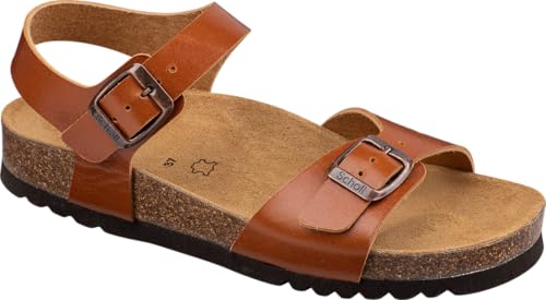 Scholl Lorraine Damen-Sandale, cognac, 35 EU