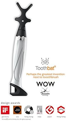 toothbat WOW Dental floss holder for perfect oral hygiene and tooth cleaning of interdental spaces. The professional dental care (white)