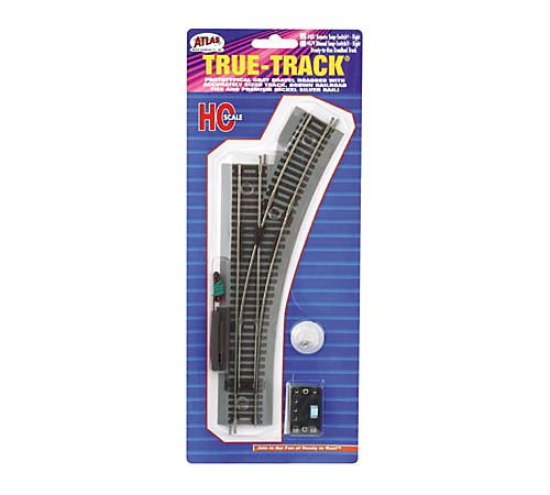 Atlas 481 HO Scale Remote Switch Right True-Track