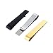 Men Tie Clip Set by AnalysisyLove Gift Fits Skinny Ties, Gold Silver and Black Classic Three-Tone, 1.9 Inches