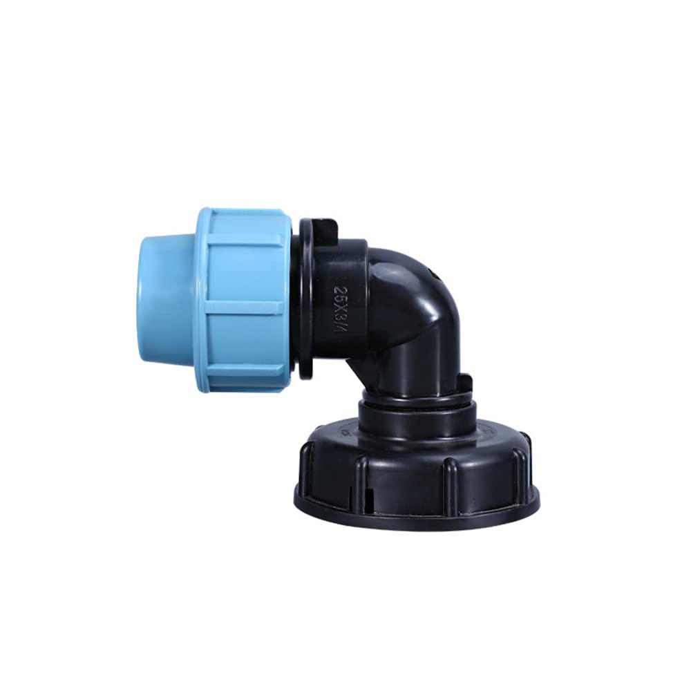 Aoktorkit IBC Tank Thread Connector s60x6 Adapter To Mdpe Water Pipe Fittings Elbow Outlet 32mm