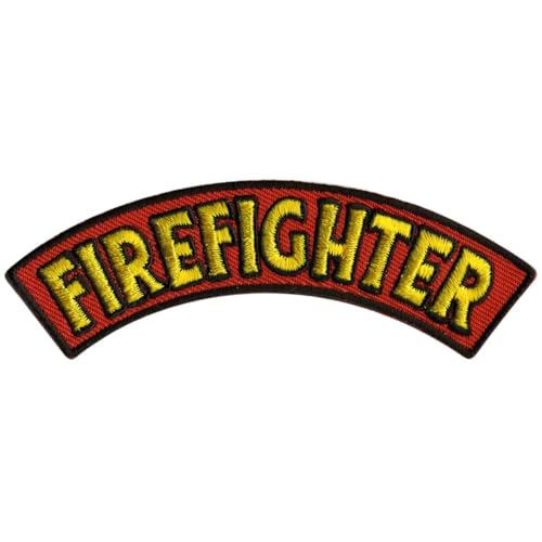 Milwaukee Leather Firefighter 4” X 1” Top Rocker Patch - 4W X 1H