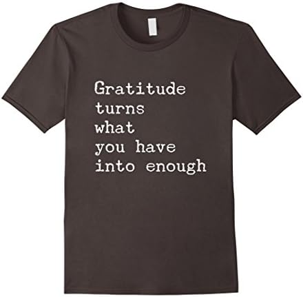 Men's Positive Thinking Gratitude T-shirt 2XL Asphalt
