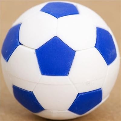 Goma de borrar balón de fútbol azul y blanco muy chula,Iwako ...