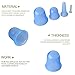 MENGCORE 1 Set/4 Pcs Health Care Body Anti Cellulite Silicone Vacuum Massage Eye Neck Face Back Massager Cupping Cup (Blue)