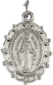 Sterling Silver 13x11mm Miraculous Medal