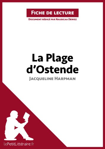 La Plage Dostende De Jacqueline Harpman Fiche De Lecture