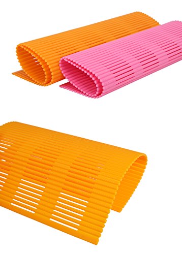 Shuxy Non-Stick Sushi Rolling Mat DIY Sushi Roller Maker Japanese Plastic Sushi Making Kit 11.8" L x9.8" W Random Color